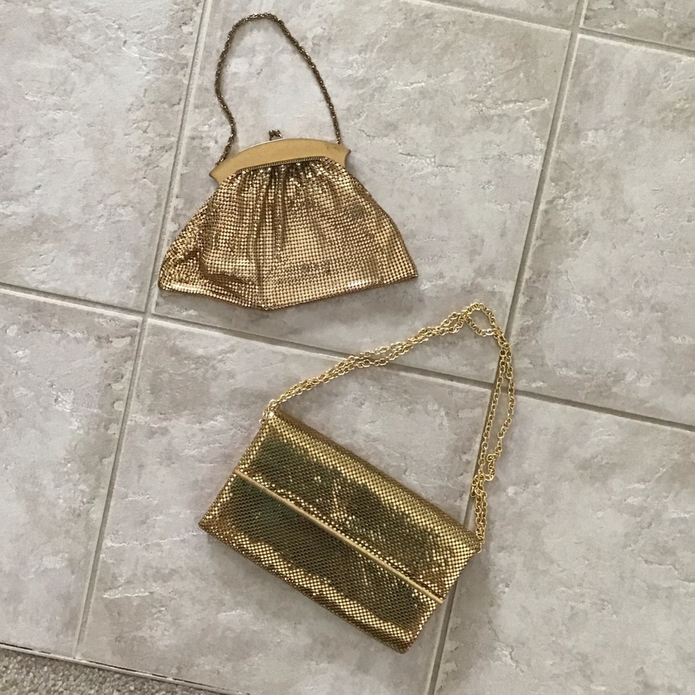 Whiting & Davis Gold Metal Mesh Purse Bundle